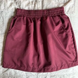 American Apparel Mini Skirt - Burgundy